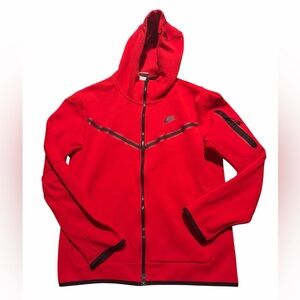 Nike tech fleece Windrunner mens M red hoodie